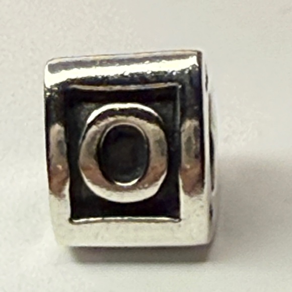 Pandora Jewelry - Pandora Retired Alphabet Letter O Charm Sterling Silver ALE Threaded